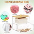 thumbnail image 4 of KAKOWELY Laundry Pod Container Dryer Sheet Holder Clear Storage Box Drawer Storage Holder Laundry Room Storage Case Organization Case,7.01"X6.69"X4.53", 4 of 5