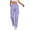 03-Purple, variant on Ecqkame Womens Cargo Pants Solid Color High Waist Straight Leg Trousers Casual Baggy Trendy Pant with Multiple Pockets Navy XL
