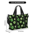 thumbnail image 2 of Travel Duffle Bag green Bell Pepper Print Travel Tote Bags Carry on Luggage Waterproof Weekender Bags with Top Handle Adjustable Shoulde Strap for Travel Gym, 2 of 5