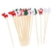 thumbnail image 3 of 5 Palillos De Madera Para Aperitivos, Suministros Para Fiestas, Palillos De Frutas De 12 Cm Para Comida, Bastones De Postre, 100 Piezas Mixtas, 3 of 8