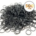 thumbnail image 2 of Donna 500Pcs Bandas Elásticas Para Mujer Bandas De Goma Bandas Para El Cabello Para Niños Lamas Para El Cabello Para Mujer Negro, 2 of 5