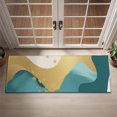 thumbnail image 2 of Gold Teal Blue Marble Door Rugs,Washable Non Slip Door Mats Indoor,Decorative Door Mats,Entry Mat Indoor for Entrance,Bedroom,Kitchen,Bathroom,16"x47", 2 of 6
