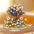thumbnail image 2 of Easter Decorations for the Home Farmhouse Colorful Bunny with Egg Easter Table Decor Happy Spring Decoration for Indoor Home Party Easter Tabletop Decoration Easter Gifts for Kids, 2 of 6