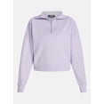 thumbnail image 6 of Athletic Works Women's and Women's Plus Quarter-Zip Sweatshirt, Midweight, Size XS-4X, 6 of 6