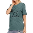 thumbnail image 2 of XCHQRTI Dandelion Tshirt Women Graphic Tees Casual Short Sleeve Christian Shirts, 2 of 8