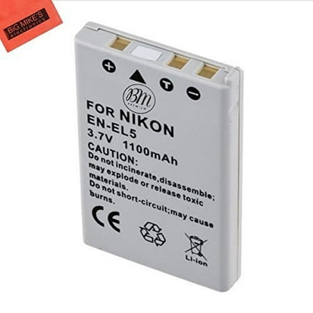 BM Premium EN-EL5 Battery for Nikon Coolpix P80, P90, P100, P500, P510, P520, P530 Digital