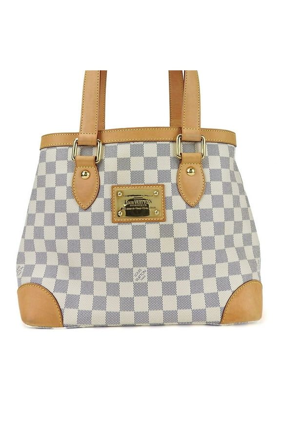 Pre-Owned Louis Vuitton Tote Bag Hampstead PM N51207 Damier Azur Women's LOUIS VUITTON (Good)