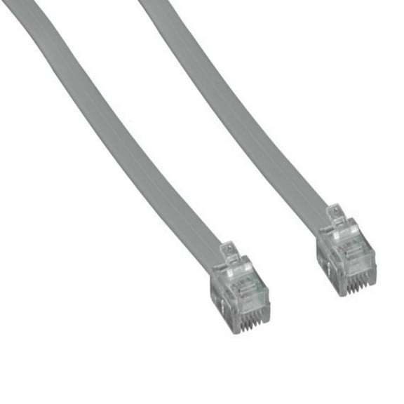 SANOXY Cables and Adapters; 25ft RJ12 6P6C Straight Modular Cable (2-pack)