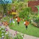 thumbnail image 5 of Lámpara de jardín solar decorativa 1PC Lámpara de jardín al aire libre LED Luz de jardín (naranja), 5 of 6
