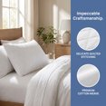 thumbnail image 2 of Unique Bargains Breathable Hypoallergenic Envelope Pillow Protectors Standard White 20" x 26", 2 of 5