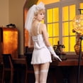 thumbnail image 6 of Idoravan Look！October party dresses women Woman Fashion Gothic Lace Cosplay Bridal Custome Mini Dress L, 6 of 6