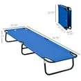 thumbnail image 3 of Outsunny Lit de Camp Pliant pour Adultes, Lit de Couchage Portable pour l'Extérieur, 3 of 10