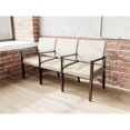 thumbnail image 4 of Pemberly Row Waiting Reception 3 Seat Tandem Seating Wood Frame in Brown, 4 of 5
