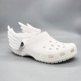 thumbnail image 5 of Encantos de zapatos Alas de ángel blancas Accesorios para zapatos Encantos de zapatos de cocodrilo Encantos de decoración de zapatos para cola de regalo, 5 of 5