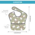 thumbnail image 2 of Bingfone Mess-Proof Baby Bib - Waterproof Bib for Baby Boy or Girl with Food Catcher Pocket, Unisex-Funny Chicken, 2 of 6