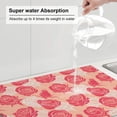thumbnail image 5 of Microfiber Drying Mat, Two Color Romantic Roses Dish Drying Mat for Kitchen Counter, 18 x 24 inches, 5 of 9
