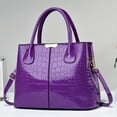 thumbnail image 2 of Sac Fourre-Tout Imprimé Crocodile, Grande Capacité Sac à Bandoulière Multi-Poches, Parfait, 2 of 5