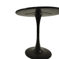 thumbnail image 5 of 31.5 "Mid-century Round Tulip Dining Table, Kitchen Table for 2-4 People, Leisure End Table with MDF Table Top & Pedestal Base, Office Living Room Table, Black, 5 of 8
