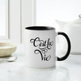 thumbnail image 4 of CafePress - C'est La Vie, That's Life French Word Art, Text - 11 oz Ceramic Mug - Novelty Coffee Tea Cup, 4 of 4
