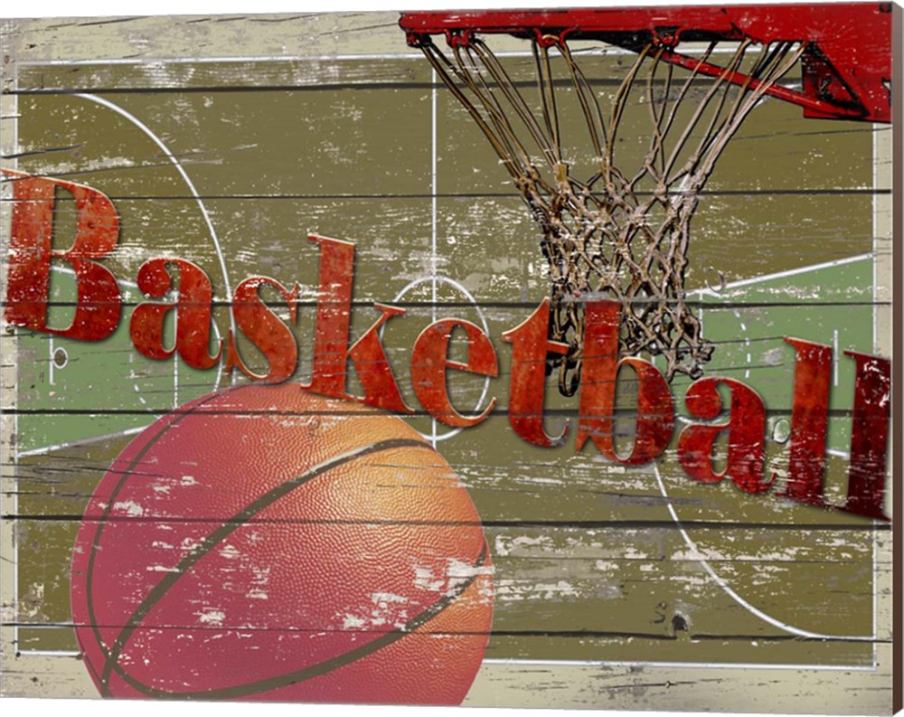 Basketball by Karen J. Williams, Canvas Wall Art, 20W x 16H Walmart