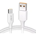 thumbnail image 1 of Cable V8 Micro Usb Android Datos Carga Rápida 2.4a U-volt Color Blanco Vcbl001, 1 of 8