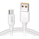 thumbnail image 1 of Cable V8 Micro Usb Android Datos Carga Rápida 2.4a U-volt Color Blanco Vcbl001, 1 of 8