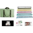thumbnail image 3 of C&H Solutions American Mahjong Set,Mahjong Tiles Set,Green PU Carrying Bag,166 Premium Tiles,4 All-in-One Rack/Pushers,Western Mahjong with English Manual(Ma Jong,Mah-Jongg, Majiang), 3 of 4