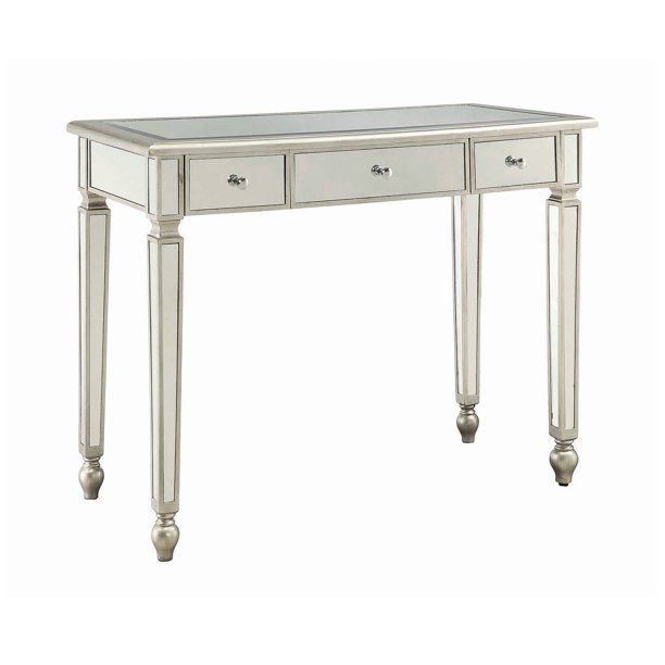 3drawer Console Table Antique Silver