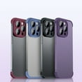 thumbnail image 3 of Bumper Frame Phone Case for Iphone14/13/12/11pro Corner Pad Edge Frame Glass Lens Protector, 3 of 8