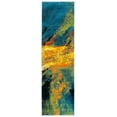 thumbnail image 2 of Safavieh Galaxy Rosamund Abstract Runner Rug, Blue/Yellow, 2'3" x 6', 2 of 11