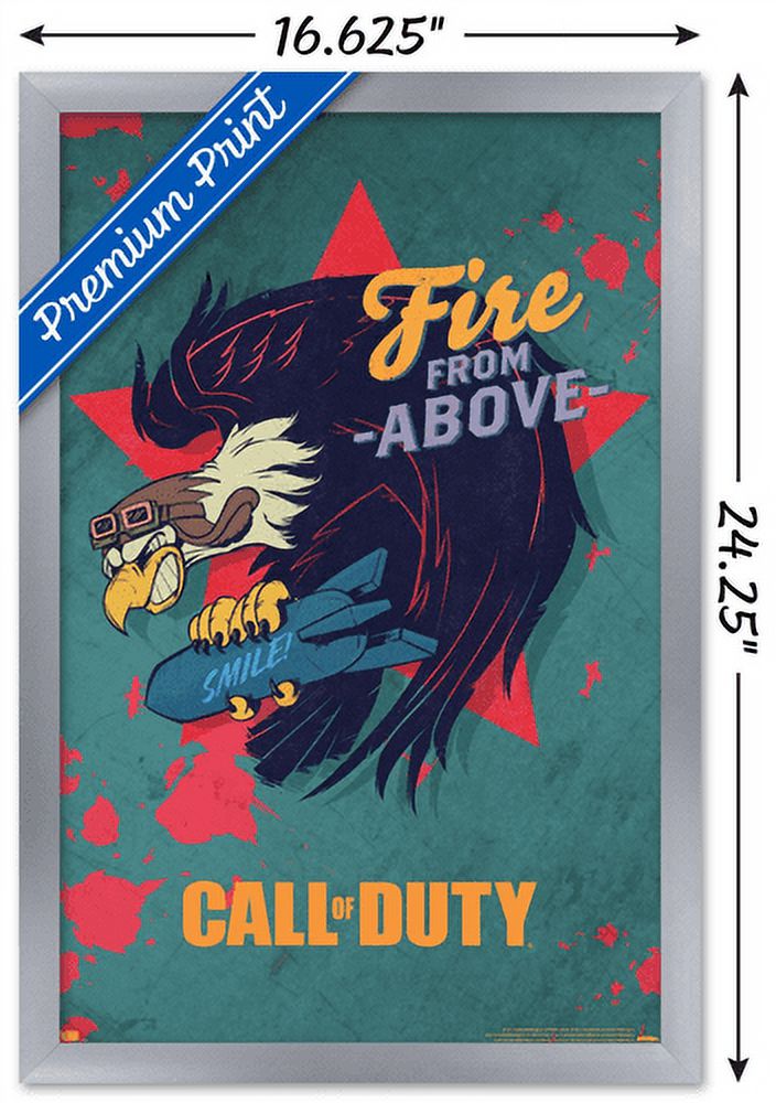 Call of Duty: Vanguard - Fire From Above Wall Poster, 14.725" x 22.375", Framed