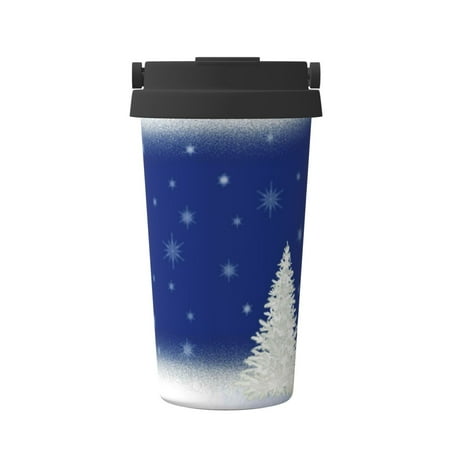

Junzan Christmas Fir Tree for Stainless Steel Vacuum Insulated Tumbler - Reusable Insulated Cold Brew Iced Coffee Cup Thermos -Gifts for Women Men Him Her
