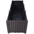 thumbnail image 3 of Gzxs Outdoor Raised Garden Bed, 47.2" Elevated Planter Box with Drainage Plugs, Self-Watering System, Raised Beds for Gardening Vegetables, Fruits, Flowers, Herbs (Brown), 3 of 6