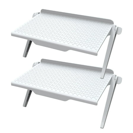 

Summer Deal on Clearance 2023! WJSXC Punch-free Computer Monitor Rack Plastic TV Set-top Box Screen Bracket Router Storage Rack 2pc WH