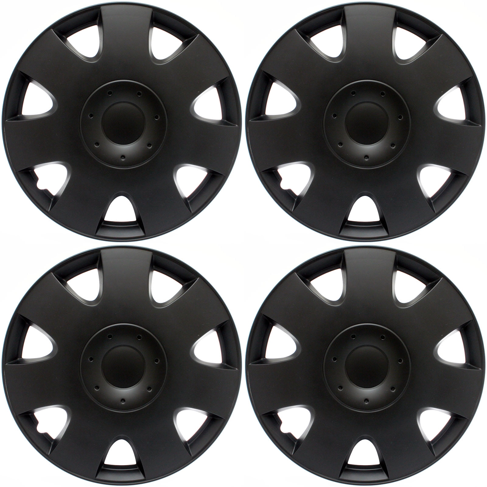 black wheel caps