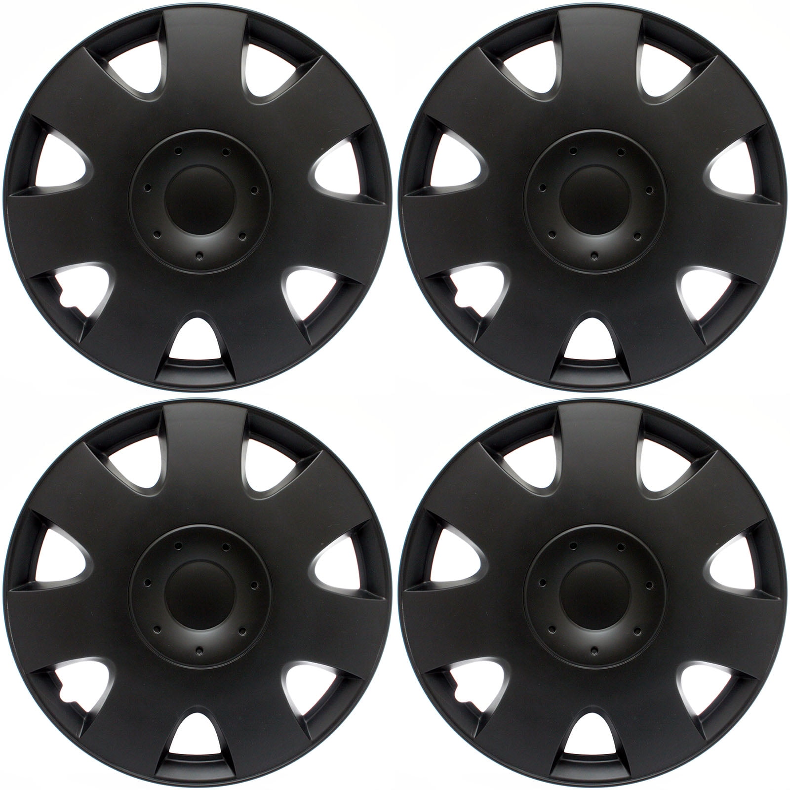 black wheel covers 16 inch