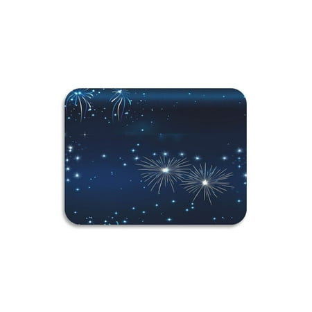 

Dish Drying Mat Diatomite Kitchen Mats Counter Absorbent Dish Pad Drainer Rack Fireworks Blue Background