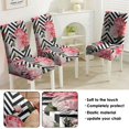 thumbnail image 5 of Retro Floral Dining Chair Covers 4 Pack Romantic Blossom and Wildflower Print Washable Polyester Stretch Slipcovers Removable Seat Protector for Country Kitchen, 5 of 7