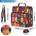 thumbnail image 2 of FORMRS Zipper Binder with Shoulder Strap 1.5-inch Ring 500 Sheet Capacity File Bag, Purple Jar, 2 of 5