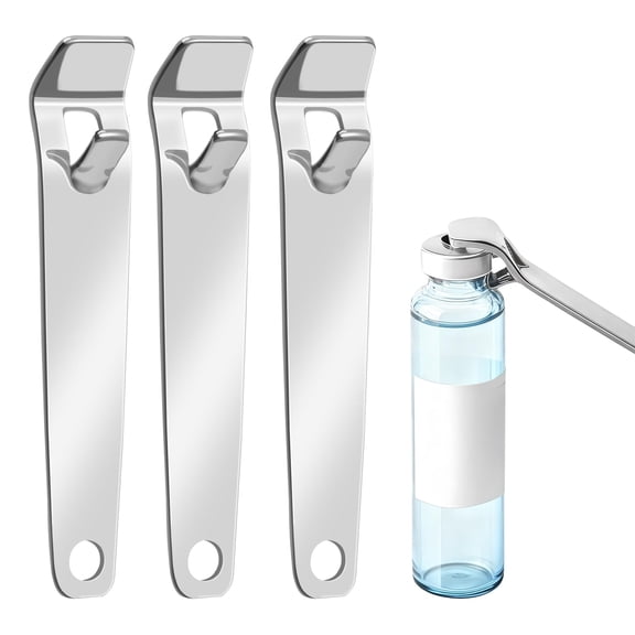 Mini Vial Opener 3-Pack, Stainless Steel Botox Vial Decapper, Vial Opener Tool Medical for Opening Oral Liquids, Pharmacy Vials and Home Use(DSF)