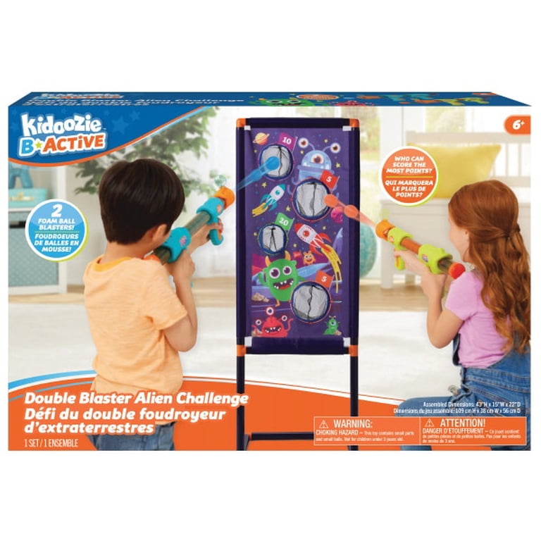 Kidoozie B*Active Double Blaster Alien Challenge – Alien Theme