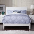thumbnail image 1 of AFI Metro Full Solid Wood Panel Bed with USB Charging Station in White, 1 of 8