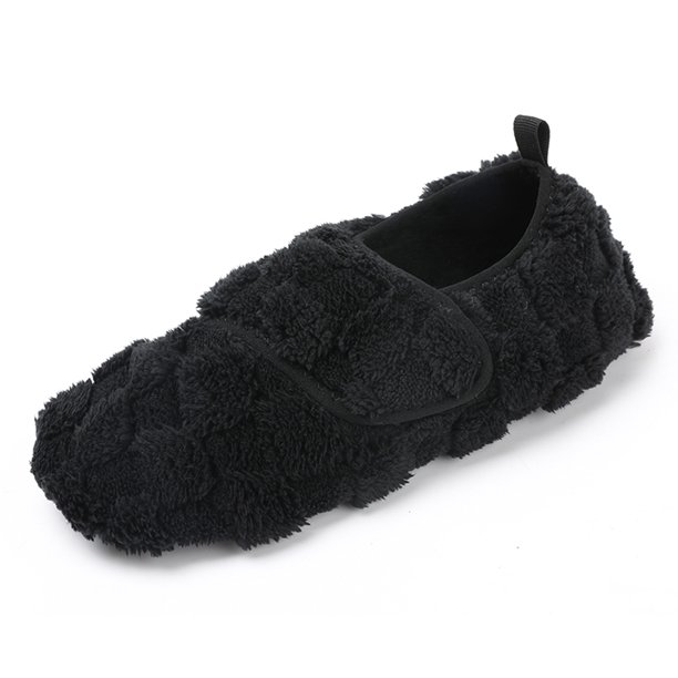 Lindas Pantuflas Peludas Planas Térmicas Antideslizantes Ajustables para Otoño Invierno