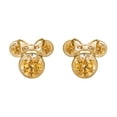 thumbnail image 4 of Disney Minnie Mouse Birthstone 10KT Gold Stud Earrings (See More Colors), 4 of 4