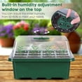 thumbnail image 2 of 12 Holes Plant Seed Grow Box Tray Nursery Seedling Starter Thermal Insulation Insert Propagation Seeding Nursery Pot, 2 of 6