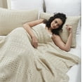 thumbnail image 3 of Waffle Weave Natural King Blanket 90Lx108W, 3 of 4