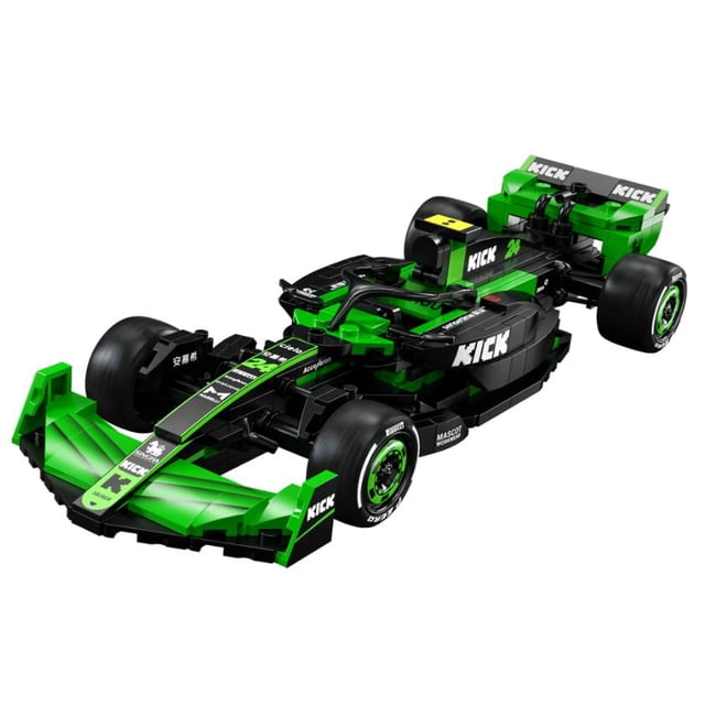 CaDA 314 Pieces Kick Sauber F1 Team C44 2024 Building Block Set, Construction Toy Set