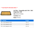 thumbnail image 2 of Air Filter - Compatible with 1994 - 2001 Dodge Ram 1500 1995 1996 1997 1998 1999 2000, 2 of 2