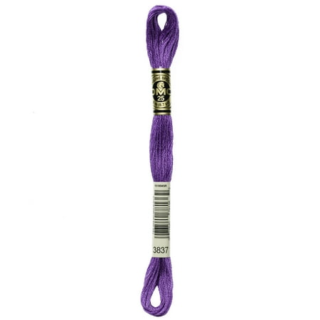 UPC: 0077540781362 | DMC Mouline 117-3837 Six-Strand Embroidery Thread Dark Lavender 8.7-Yards
