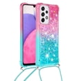 thumbnail image 2 of Funda para Samsung Galaxy A33 5G Brillantina Líquida Divertida Reluciente y con Cristales en Movimiento Cuerpo Cruzado con Cordón Ajustable, 2 of 5